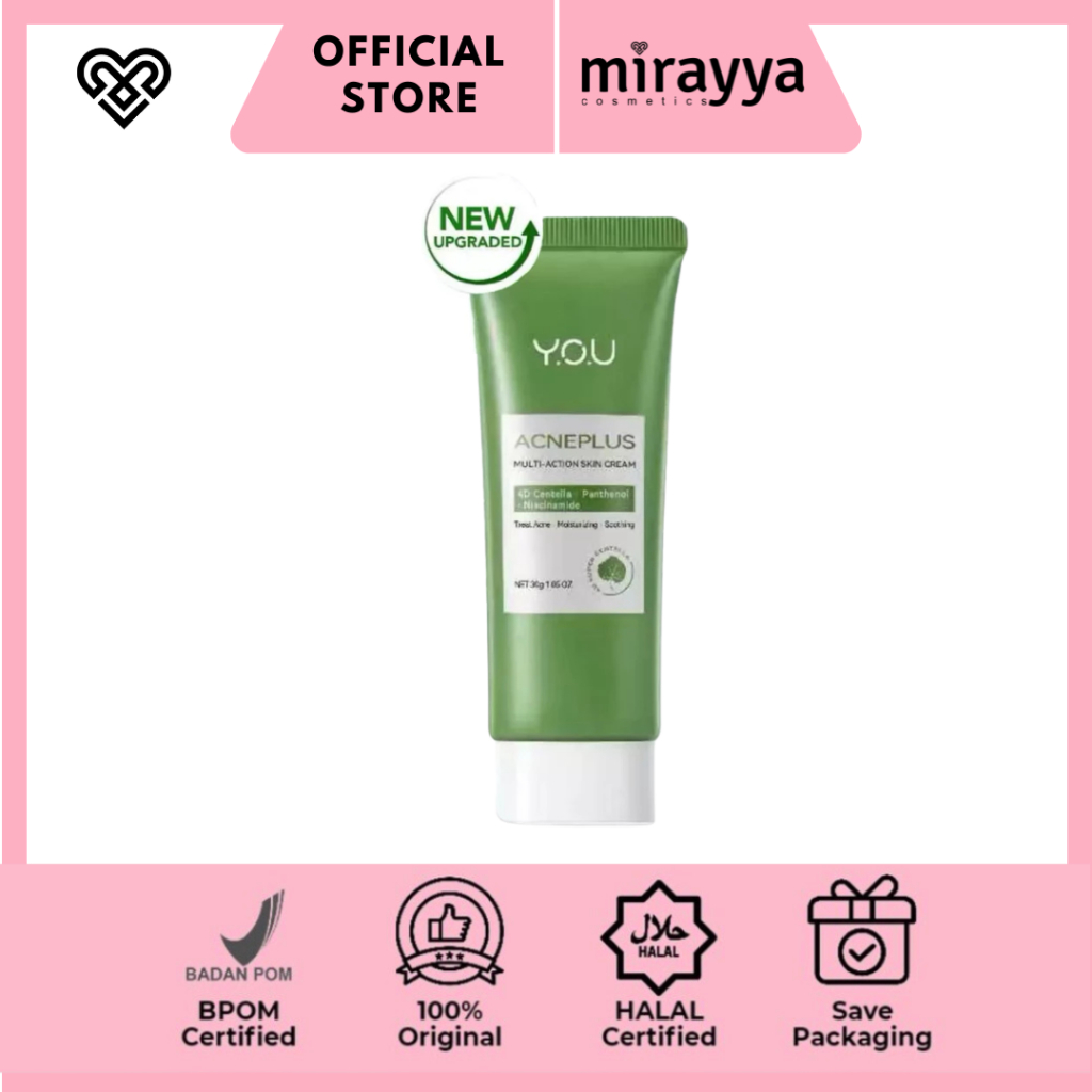 MIRAYYA YOU AcnePlus Multi-Action Skin Cream Moiturizer anti jerawat kulit berminyak Y.O.U you You s
