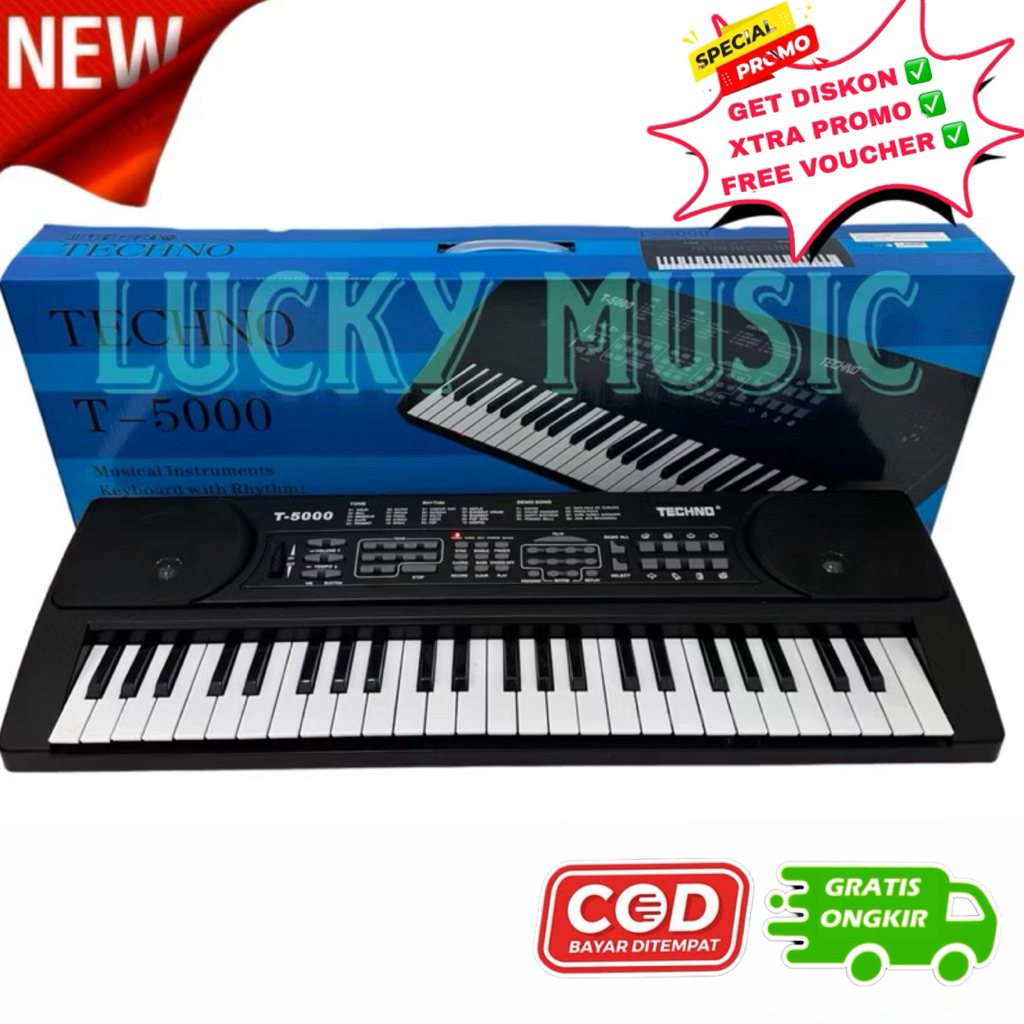 Piano Keyboard Techno T5000 Original T 5000 Premium