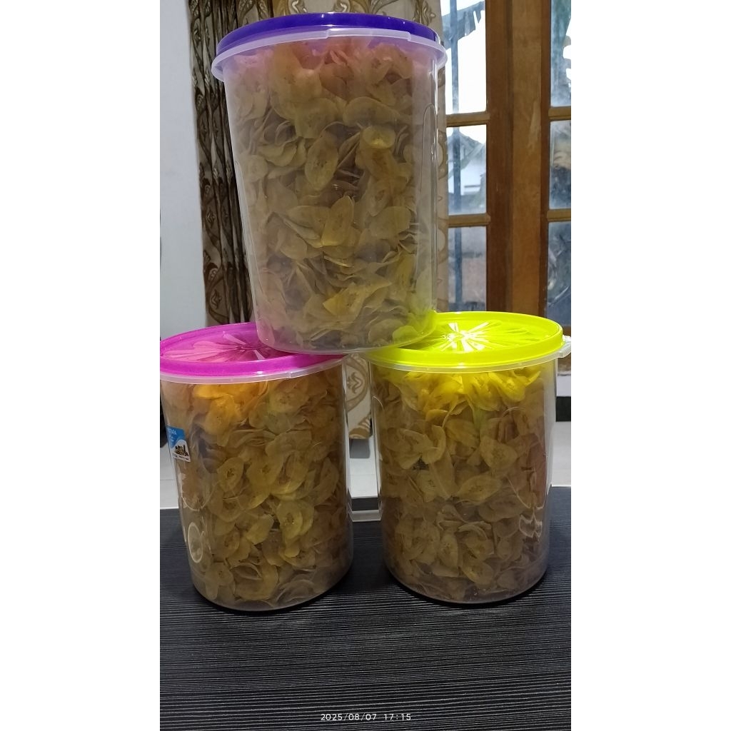 

keripik pisang kemasan toples 800 gram