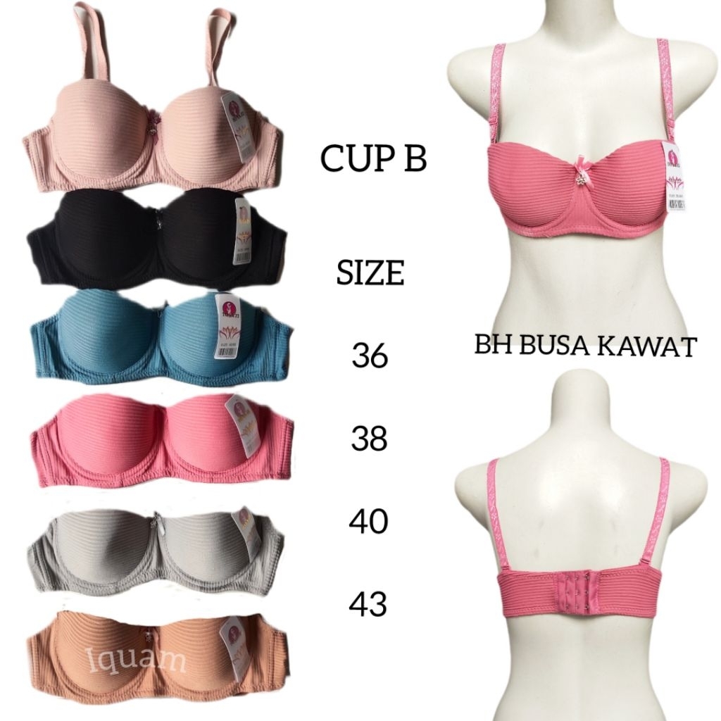 1 PCS Bh Bra Busa Kawat 292 Toyazi Cup B Wanita Remaja Dewasa Ukuran 36 38 40 42 Murah Berkualitas