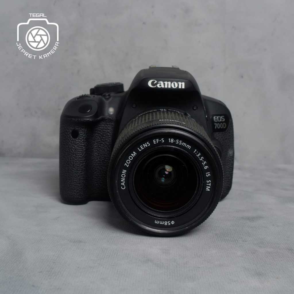 CANON EOS 700D KIT 18-55MM IS STM SC 5RB SECOND MULUS MURAH LENGKAP SIAP PAKAI