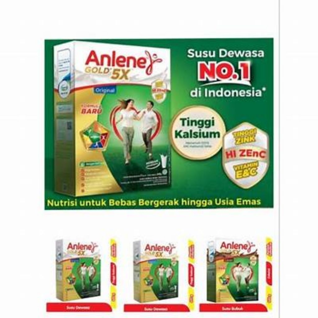 

Anlene Gold 570g Ori / Choco / Vanilla 1dus isi 12