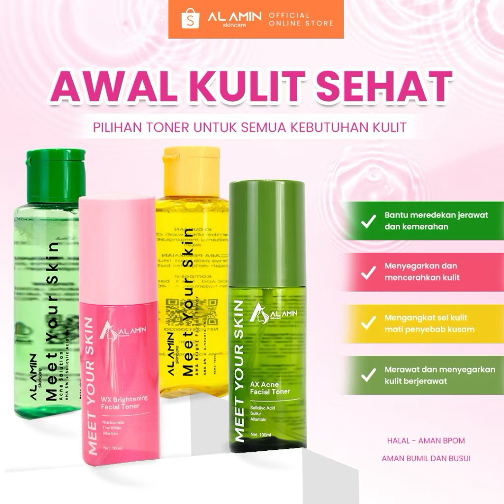 ALAMIN SKINCARE TONER WX AHA AX ACNE SOLUTION DS SS
