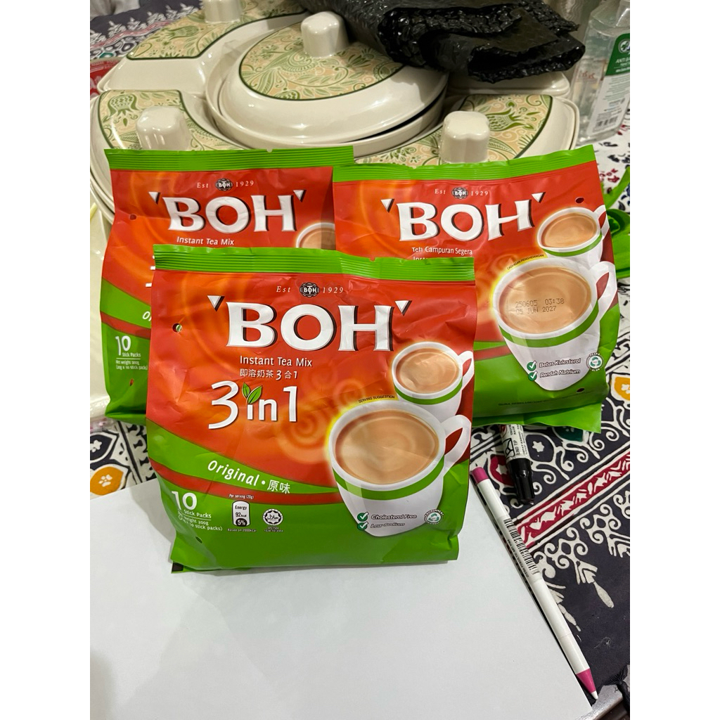 

BOH Teh Tarik Malaysia Expired Juni 2027 Isi 10 Sachet