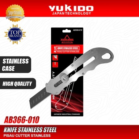 

YUKIDO CUTTER STAINLESS BAJA MULTIFUNGSI 18MM AB366-010