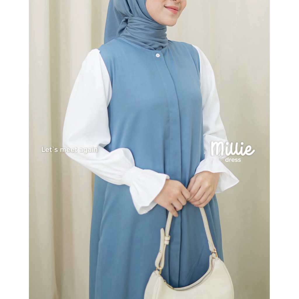 Hayna Hijab Millie dress in blue
