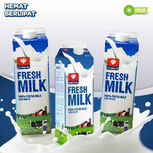 

HEMAT BERLIPAT BELI 3 PCS DIAMOND FRESH MILK PLAIN 946 ML