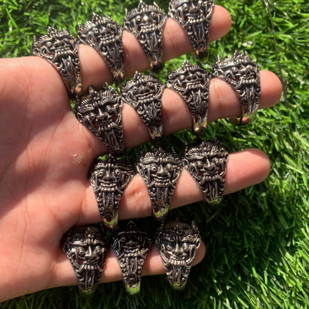 Ring Alpaka Bali Motif Premium / Ring Alpaka kosongan 1kodi / Ring Alpaka Super / Ring Alpaka Motif 