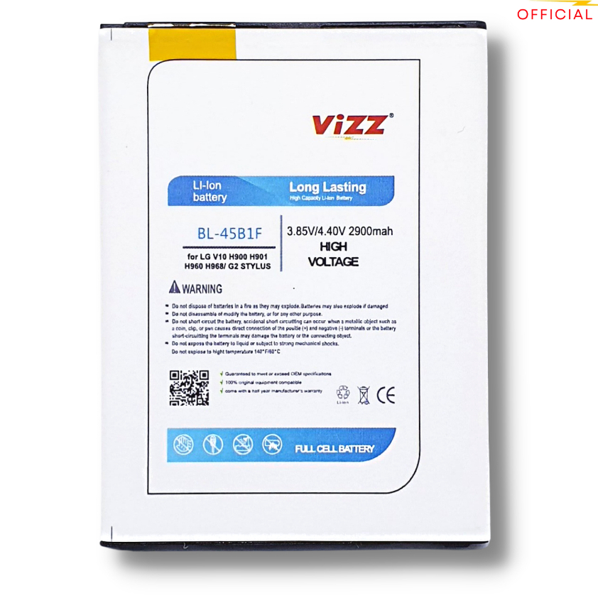 Vizz Baterai LG BL45B1F / V10 Original