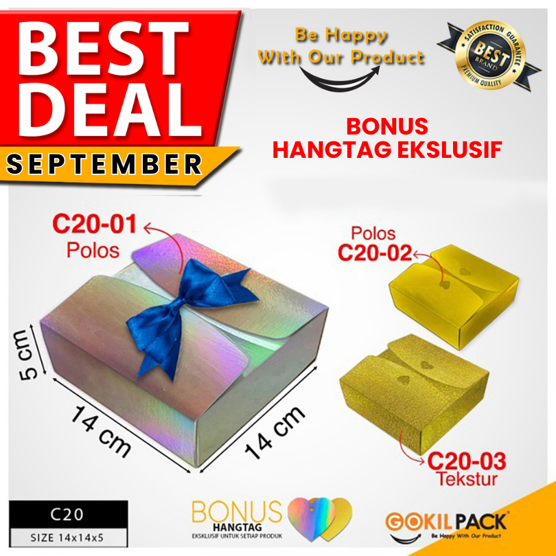 

Kotak Kado|Hologram|Souvenir|Hadiah|Hampers|Dus|Box|Packaging|C20