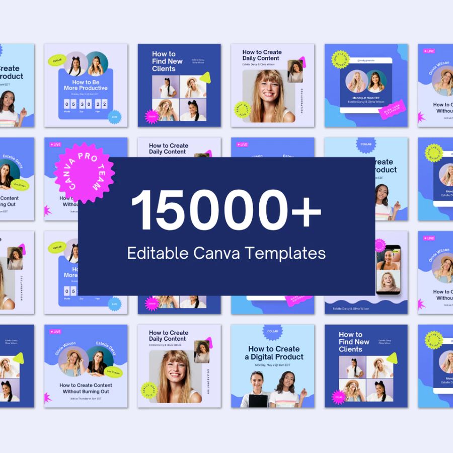 ULTIMATE 10,000+ Canva Template Bundle PLR 2025- PAKET TEMPLATE 10.000+ CANVA TERBAIK  Produk Digita