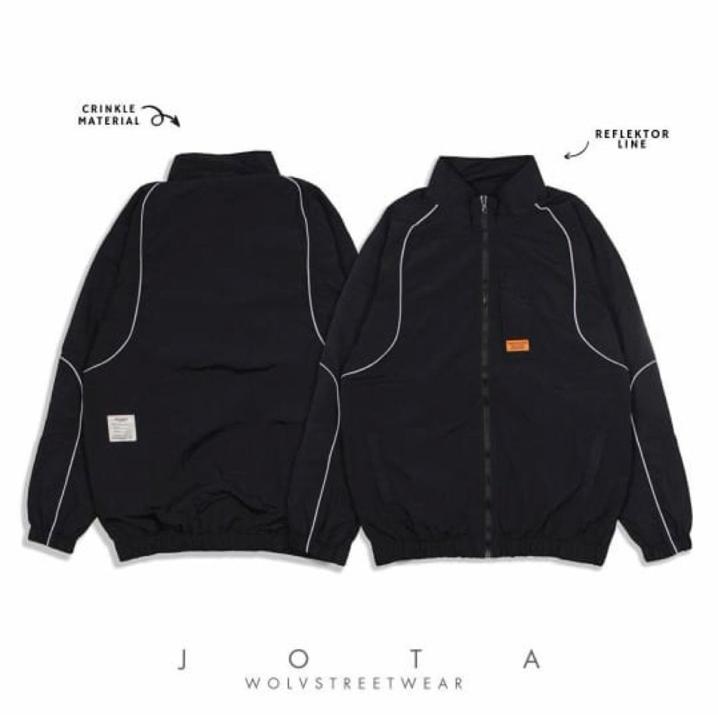 Jaket Wolv Original || Jaket Crinkle Reflektif || Celana Crinkle Reflektif || Celana Unisex || Jaket