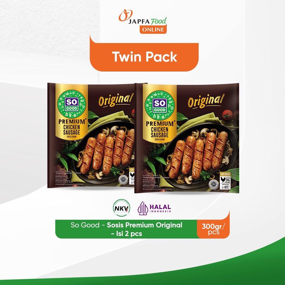 

So Good Sosis Premium Original 300gr - Isi 2 pack