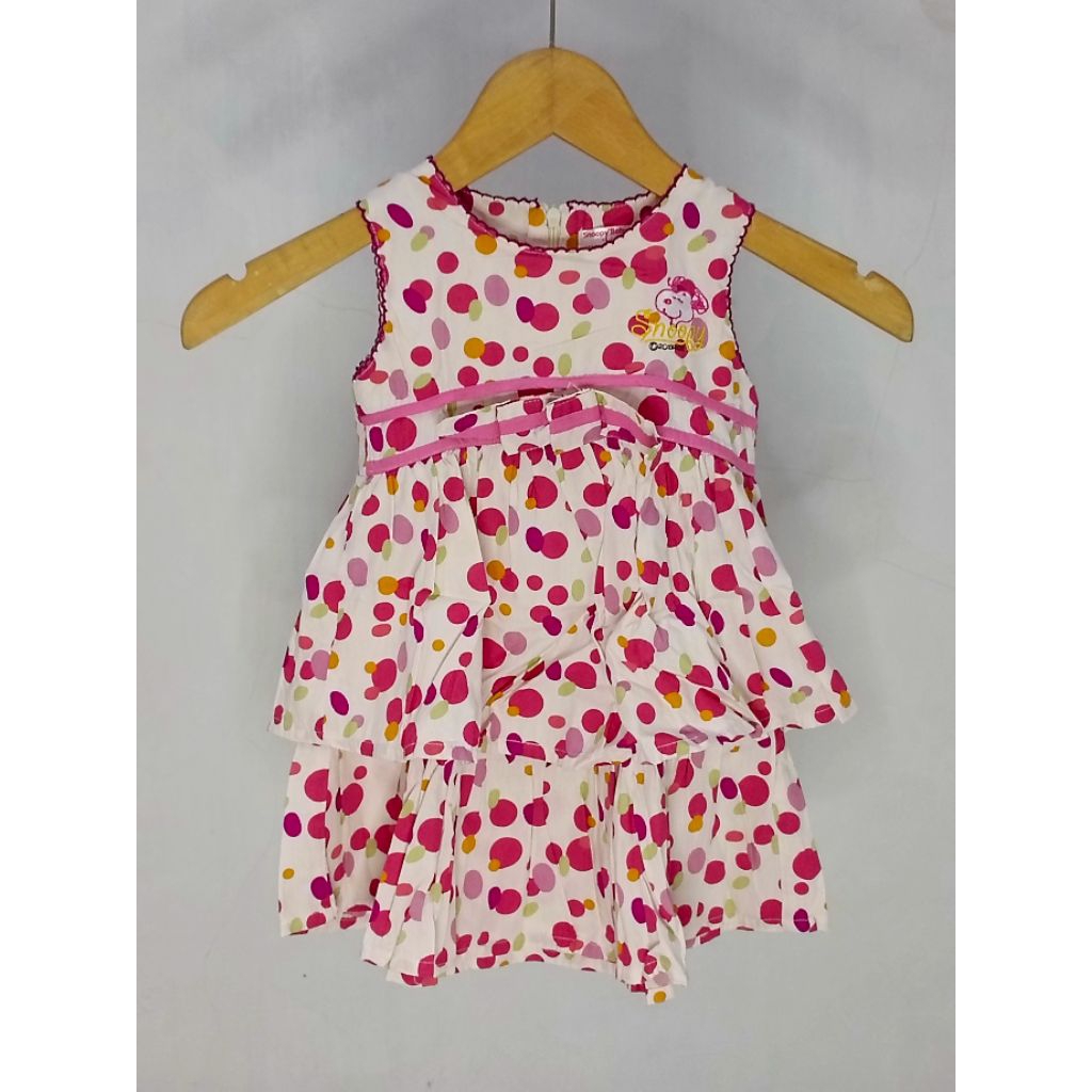 preloved dress bunga merk Snoopy Baby size L