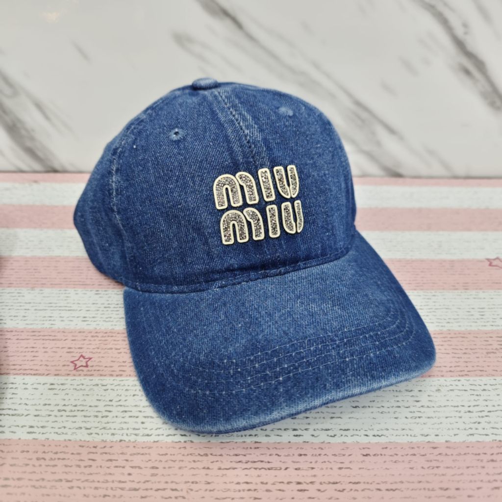 Topi premium miu-miu logo caps