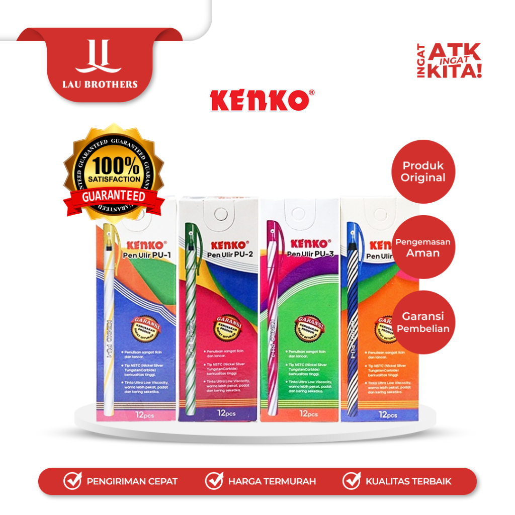 

KENKO PEN ULIR PU-1,2,3,4 (1LSN/ 12PCS)