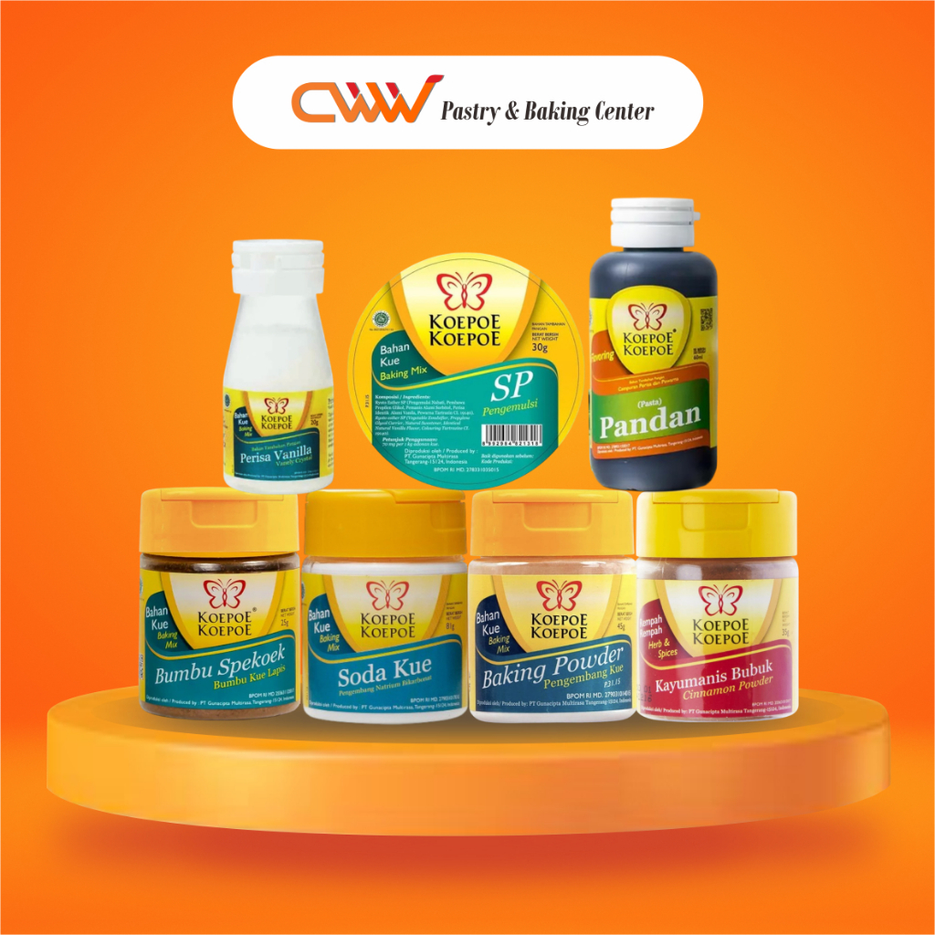 

Koepoe Koepoe SP Kue 30g Baking Powder Soda Bumbu Spekoek Kayumanis Cinnamon Perisa Pengembang Cake