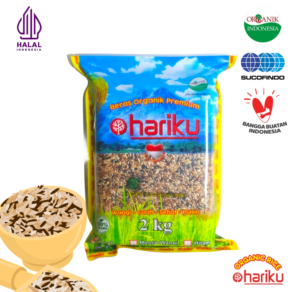 

HARIKU Beras Organik Campur 2Kg