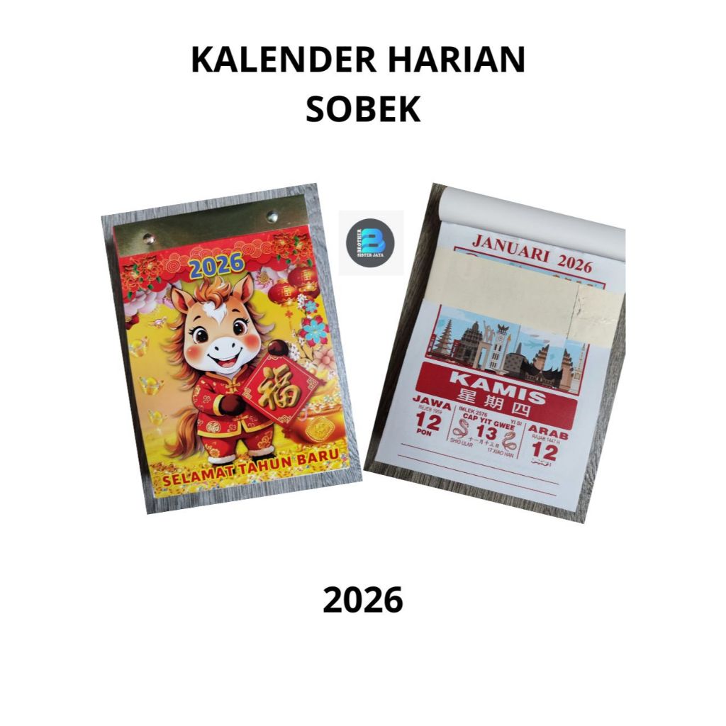 

Jual Murah Kalender harian sobek,kalender harian dinding Termurah 2026