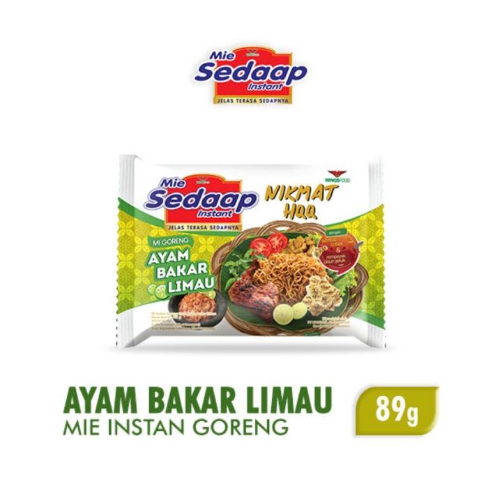 

ISI 20 PCS SEDAAP MIE INSTAN GORENG AYAM BAKAR LIMAU SETENGAH DUS
