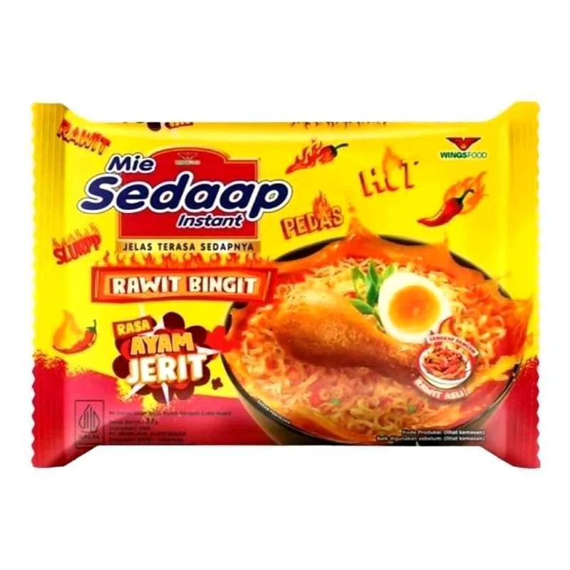 

ISI 20 PCS SEDAAP MIE INSTAN RAWIT BINGIT AYAM JERIT SETENGAH DUS