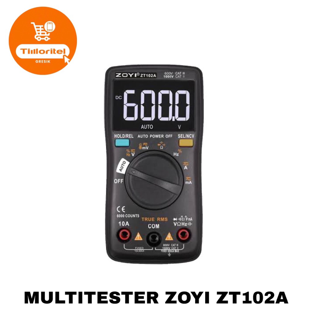 MULTITESTER ZOYI ZT102A / MULTIMETERAVOMETER DIGITAL ZOYI