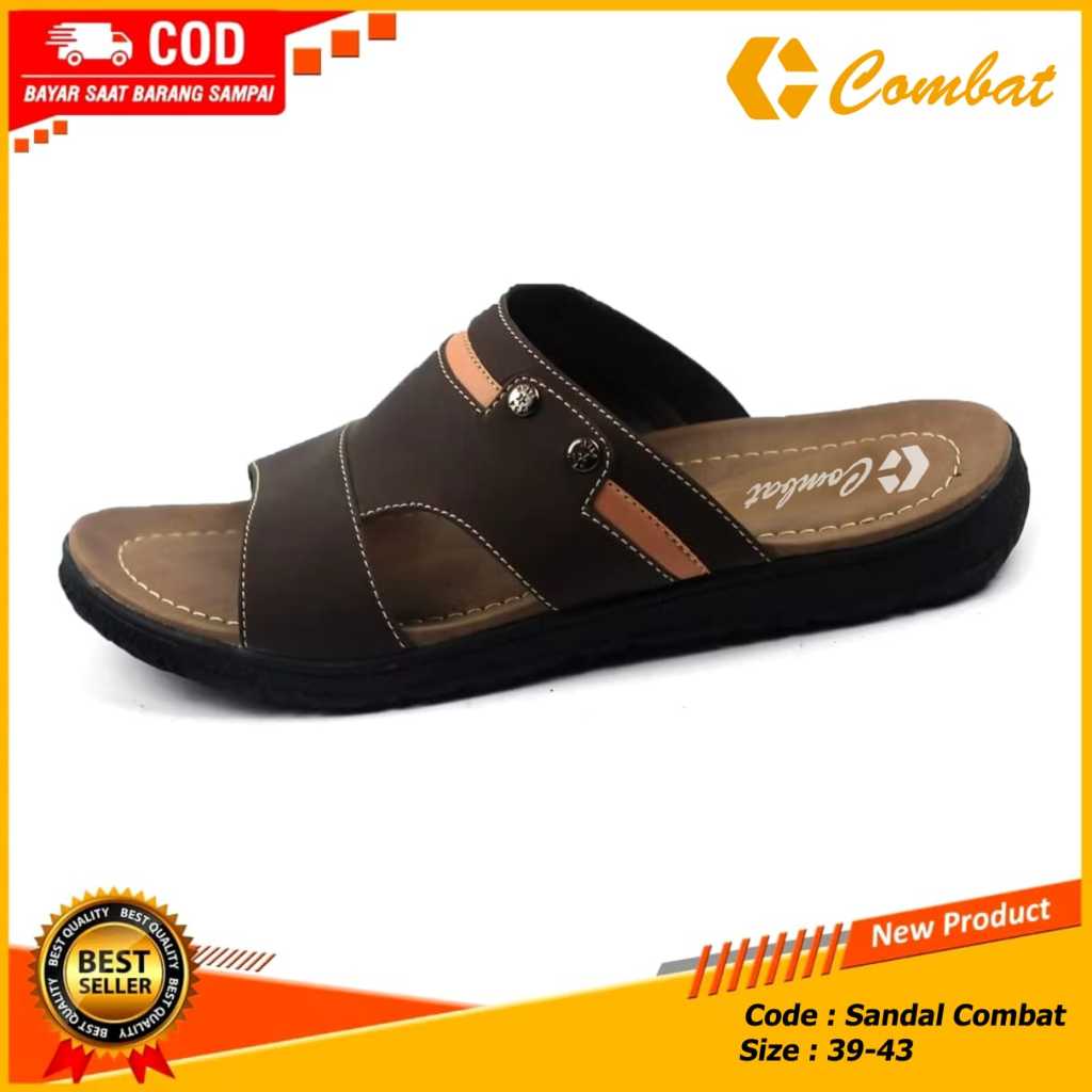 Sandal Kulit Selop Pria Original Sendal Selop Pria  Sandal Kulit Pria Dewasa