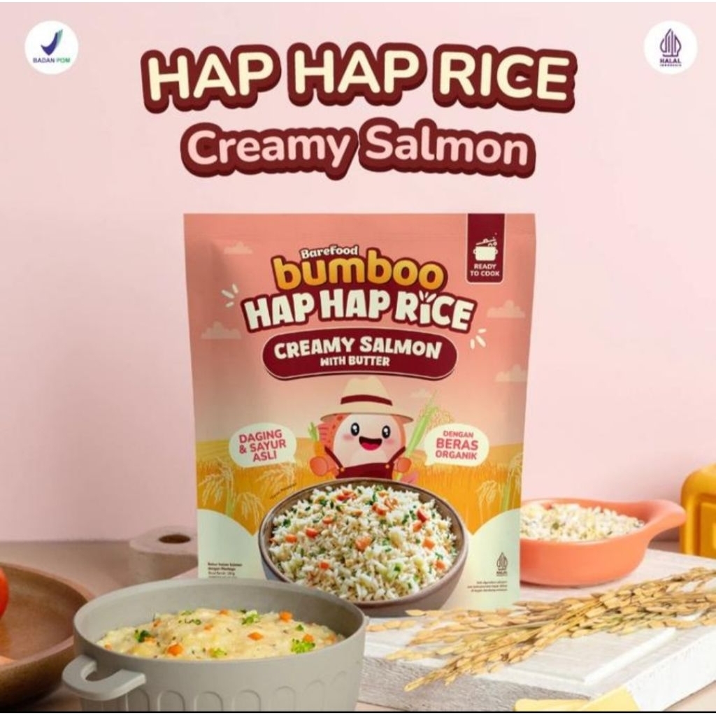 

Bomboo Hap Hap Rice 100% Beras Organik Double Protein