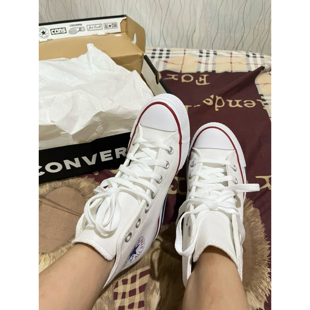 CONVERSE HIGH WHITE ORIGINAL 100%