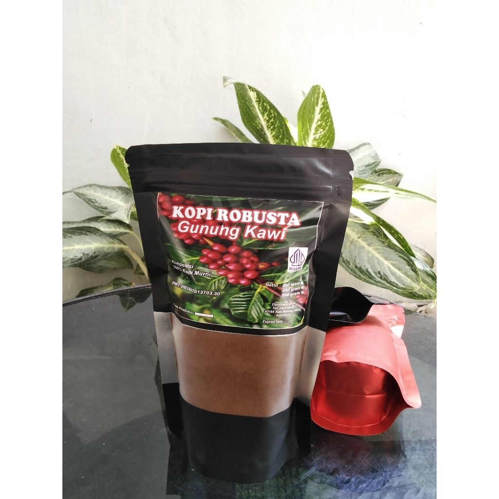 

200GRAM KOPI BUBUK 100% ROBUSTA BANGELAN GUNUNG KAWI. FRESH ROAST YAS KOPI