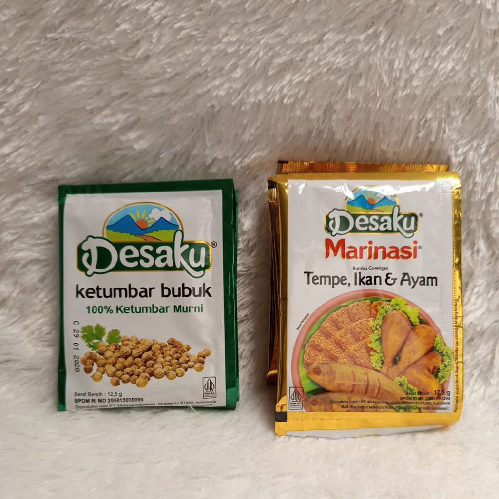 

desaku ketumbar bubun & marinasi tempe ikan & ayam