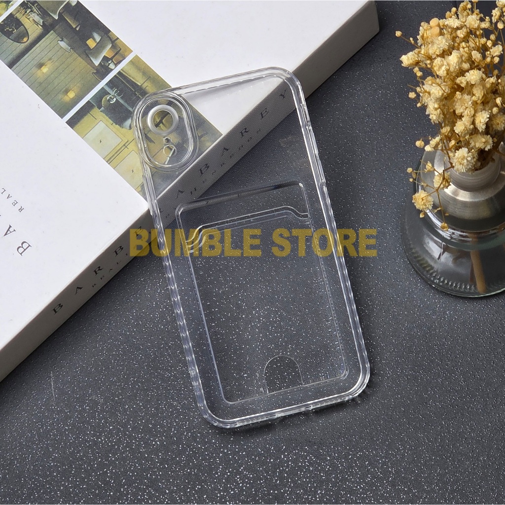 Bumble -  Softcase Clear Card Case Bening Slot Kartu Case Iphone XR Iphone XS Max