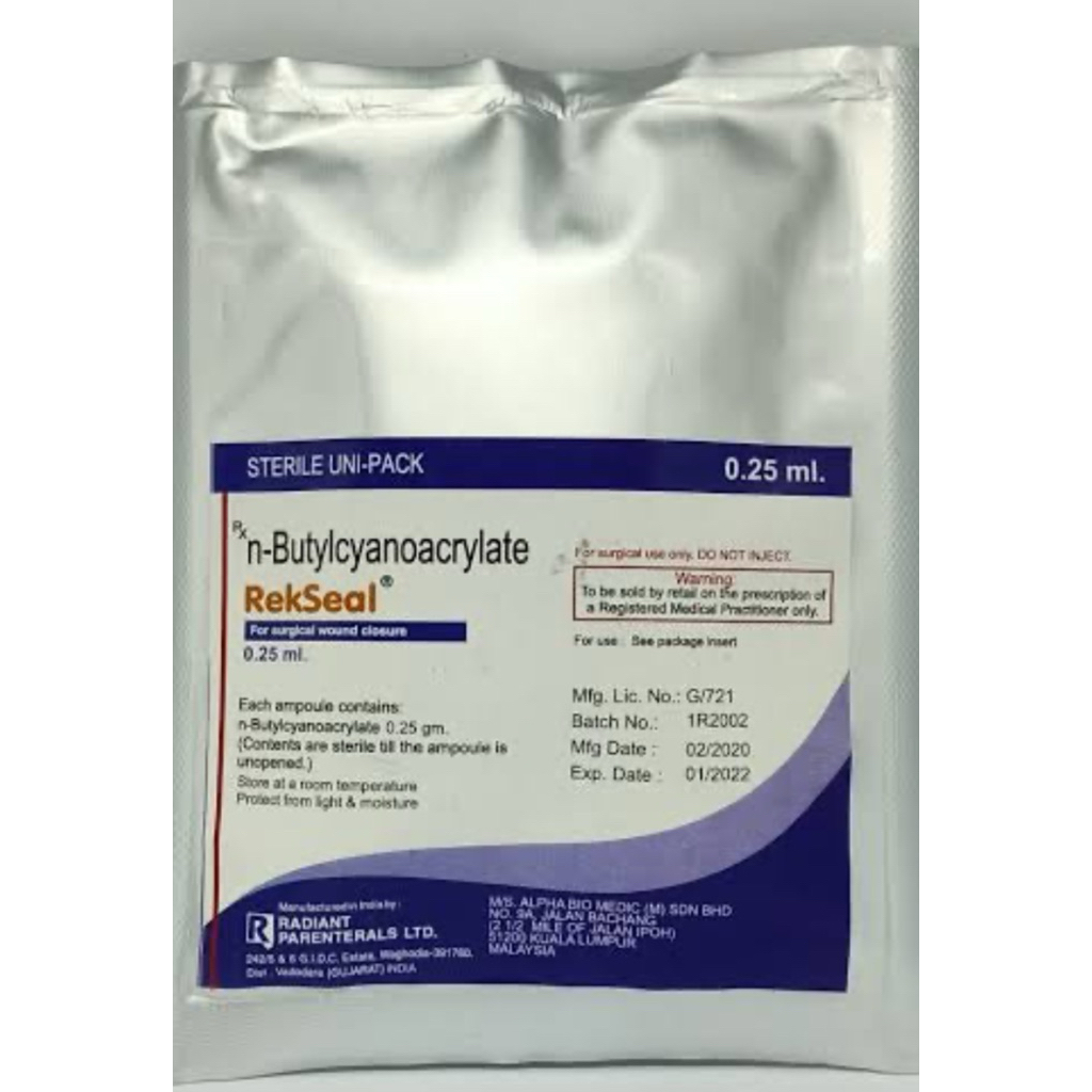 rekseal bukan dermabond liquiband perfect seal