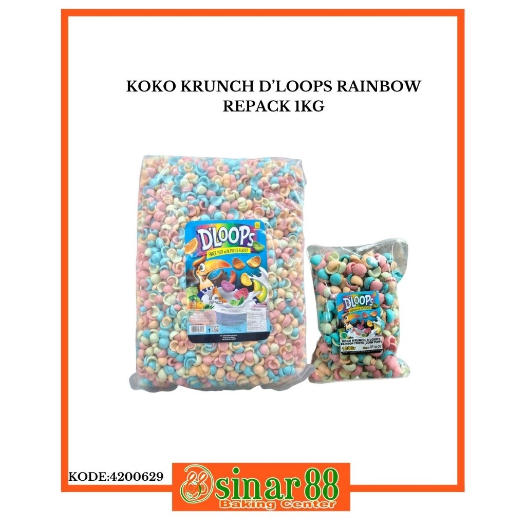 

KOKO KRUNCH D'LOOPS RAINBOW 1KG