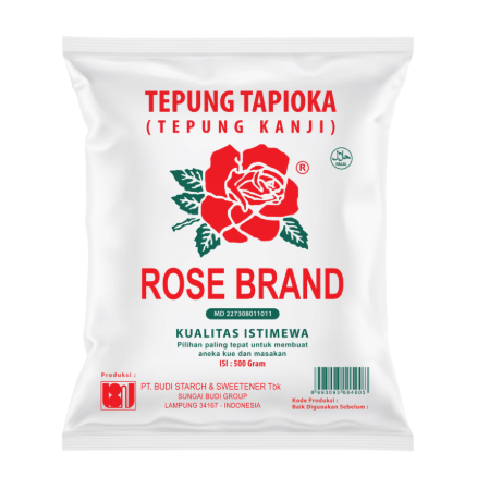 

TEPUNG TAPIOKA / TEPUNG KANJI ROSEBRAND / 500GR / TEPUNG SERBAGUNA
