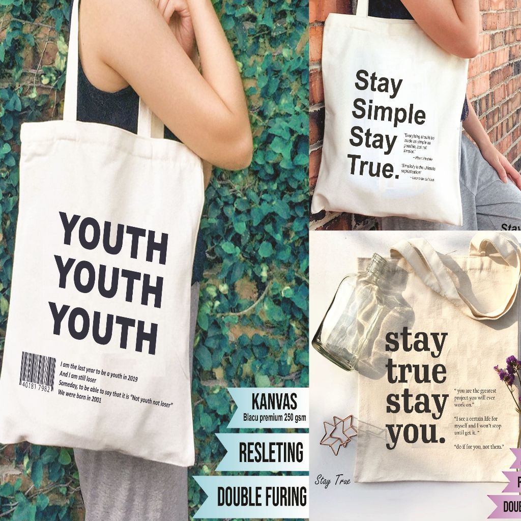 Totebag Aethetic Simple / Totebag Youth