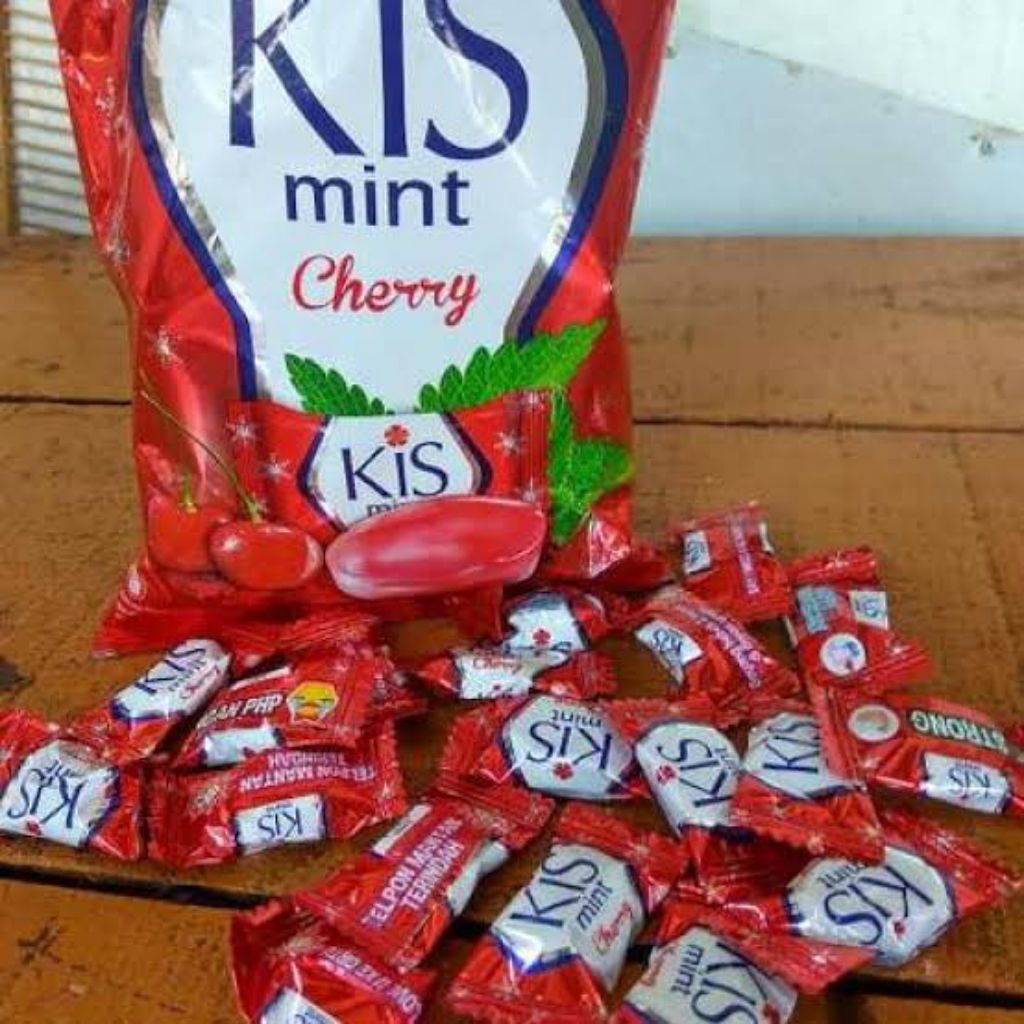 

permen kiss mint merah eceran