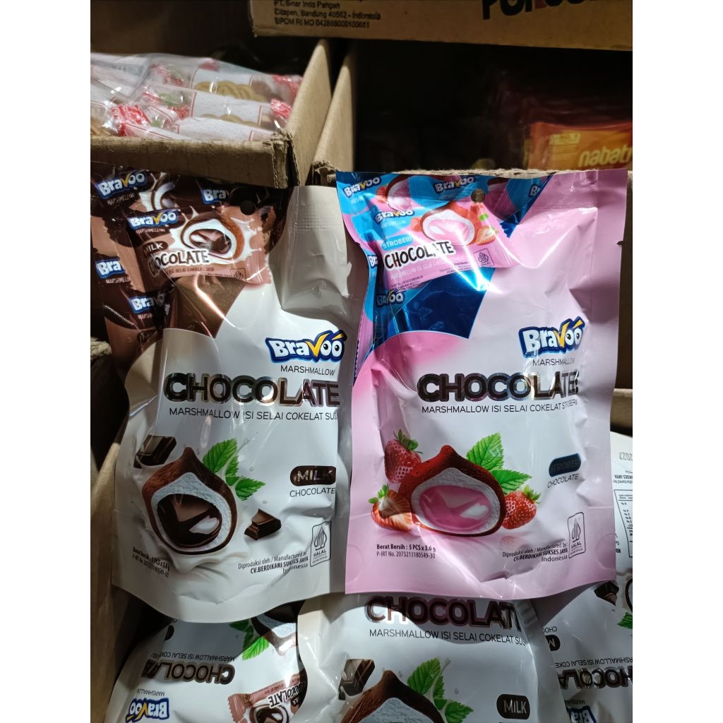 

Bravoo Marshmallow isi selai