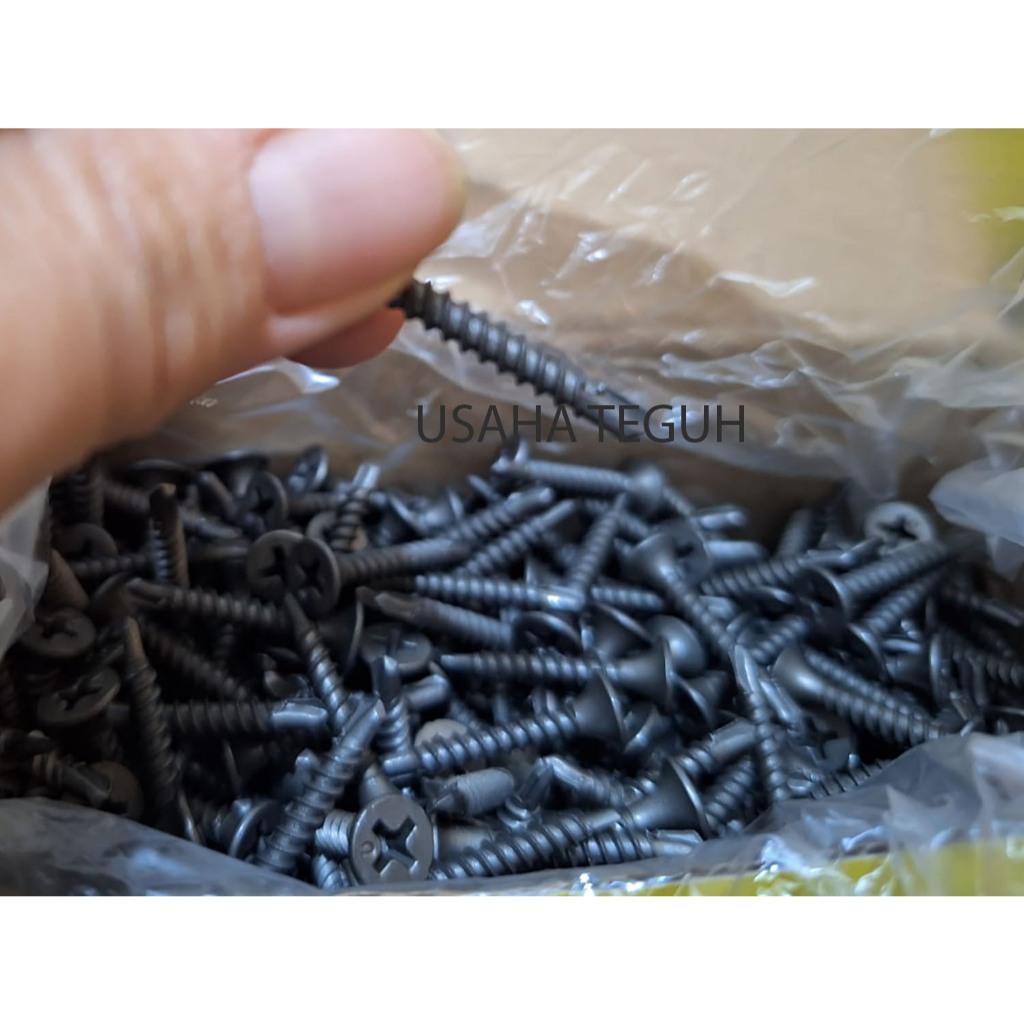 Sekrup Gypsum SDS / SDS Drywall Screw Massaki 6x1 (isi 100pcs / kantong)