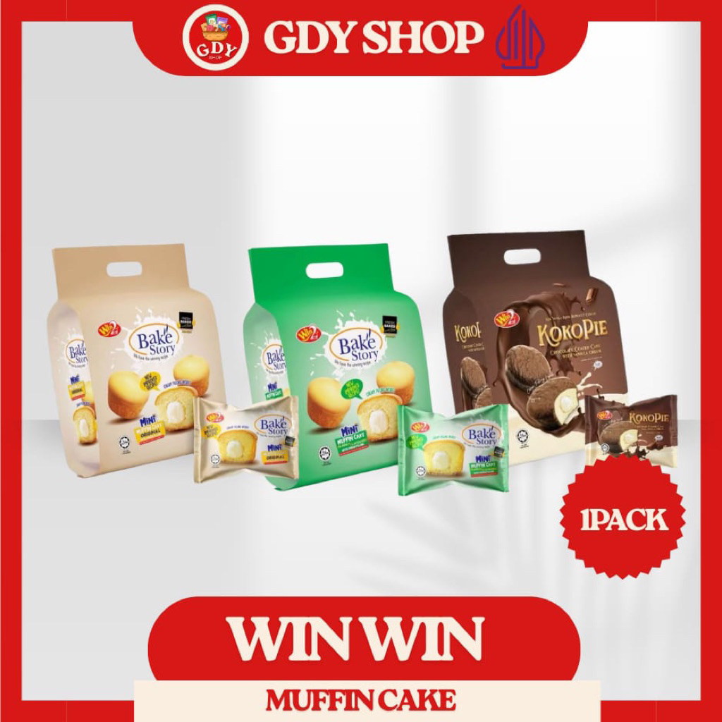 

Win-Win Bake Story Muffin Cake 200gr | Pandan | Original | Cake