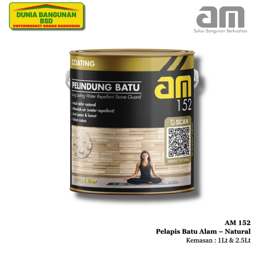 AM 152 Pelapis Batu Alam Natural Stone Coating Natural Coating AM 152