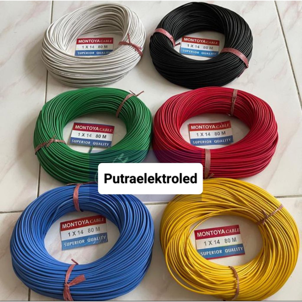 Kabel 1 x 14 Serabut Panjang 80m Kabel Serabut Kecil
