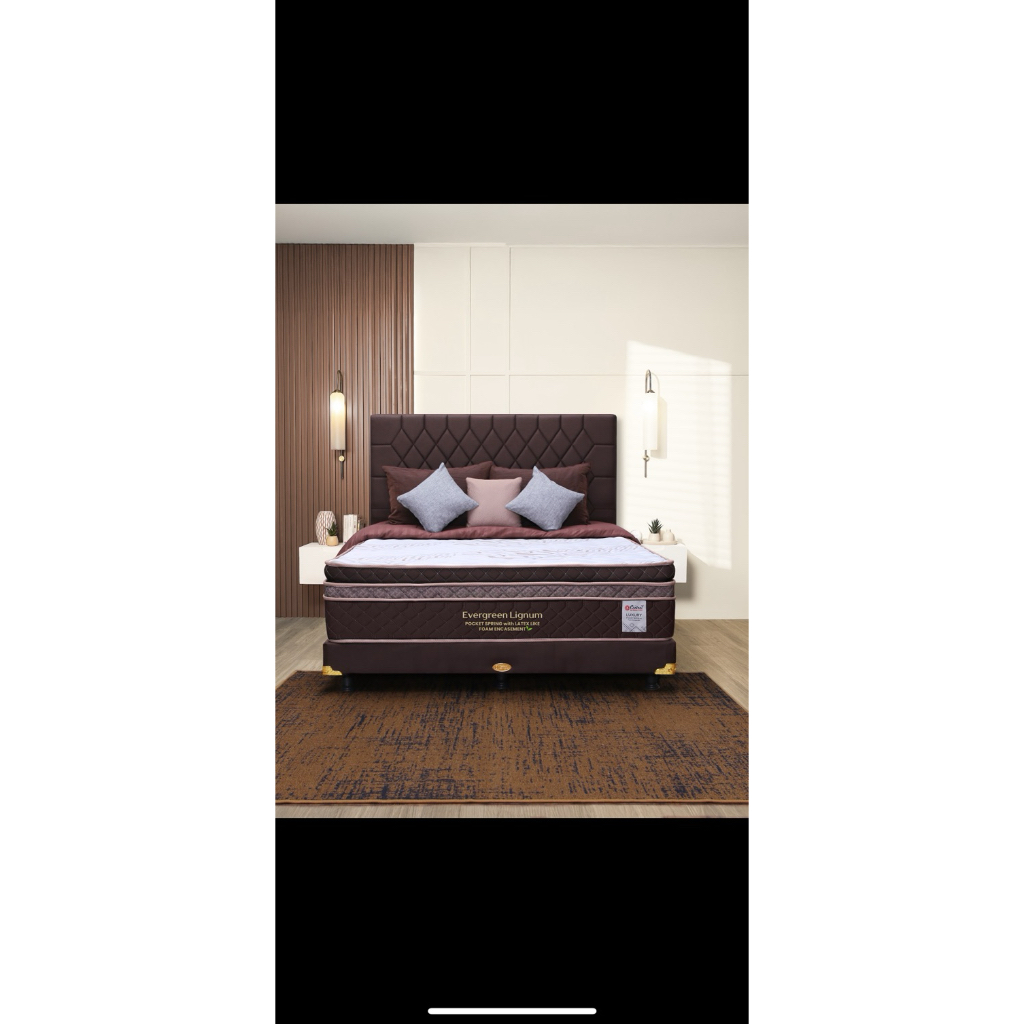 Springbed central pocket LIGNUM+ divan ori uk180x40x200