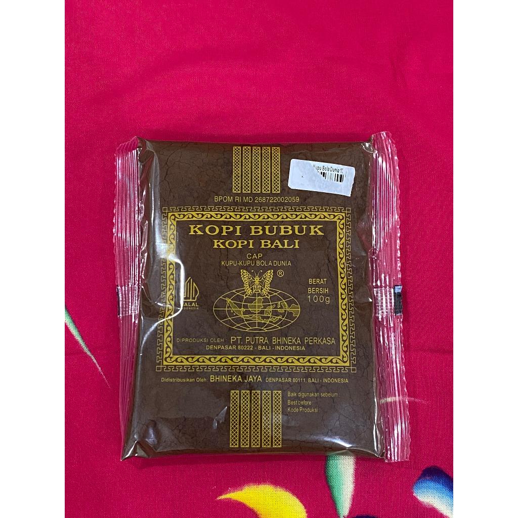 

kopi bali cap kupu-kupu bola dunia 100gr