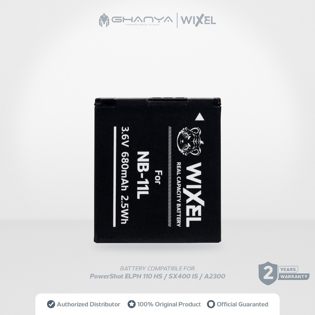 WIXEL Baterai Kamera NB-11L for Canon PowerShot Digital IXUS 125 HS / 132 / 135 / 141 / 240 / 245 11