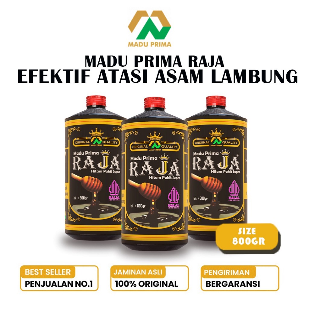 

Madu Pahit Obat Asam Lambung Asli Herbal PRIMA RAJA Terbaik Atasi GERD Dan Maag 800GR X3