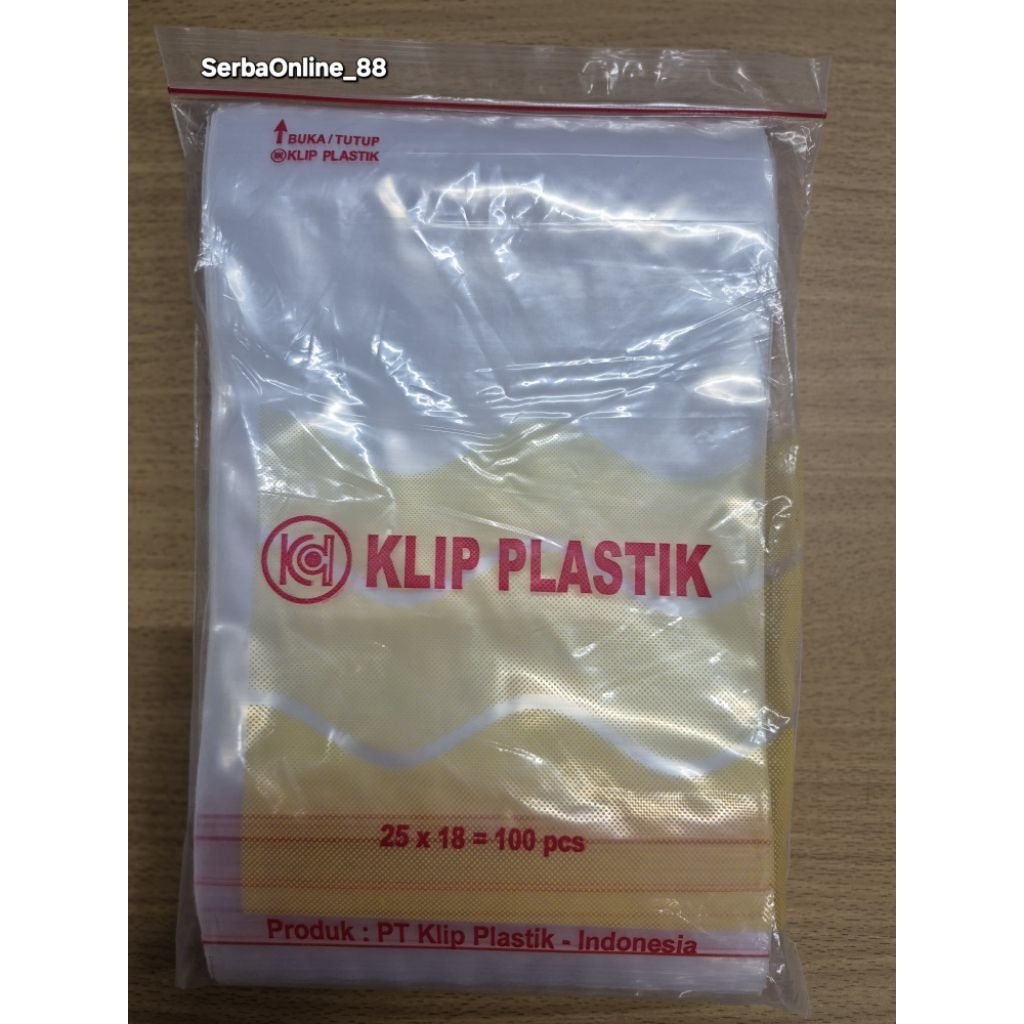 Plastik Klip 25 x 18 isi 100pcs - plastik klip jumbo, klip durian, dan serba guna
