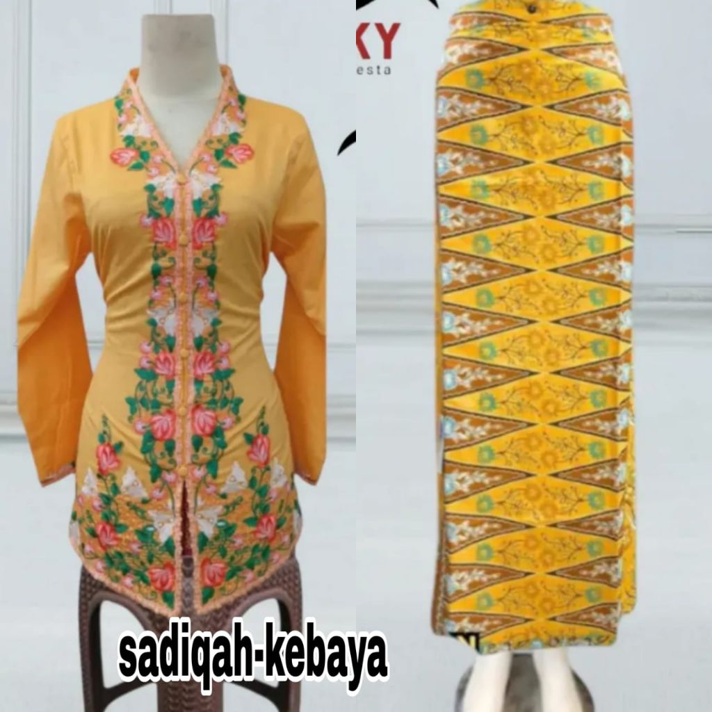 SETELAN KEBAYA MODERN // KEBAYA ENCIM BORDIR MODERN // ENCIM BORDIR // STELAN KEBAYA ENCIM