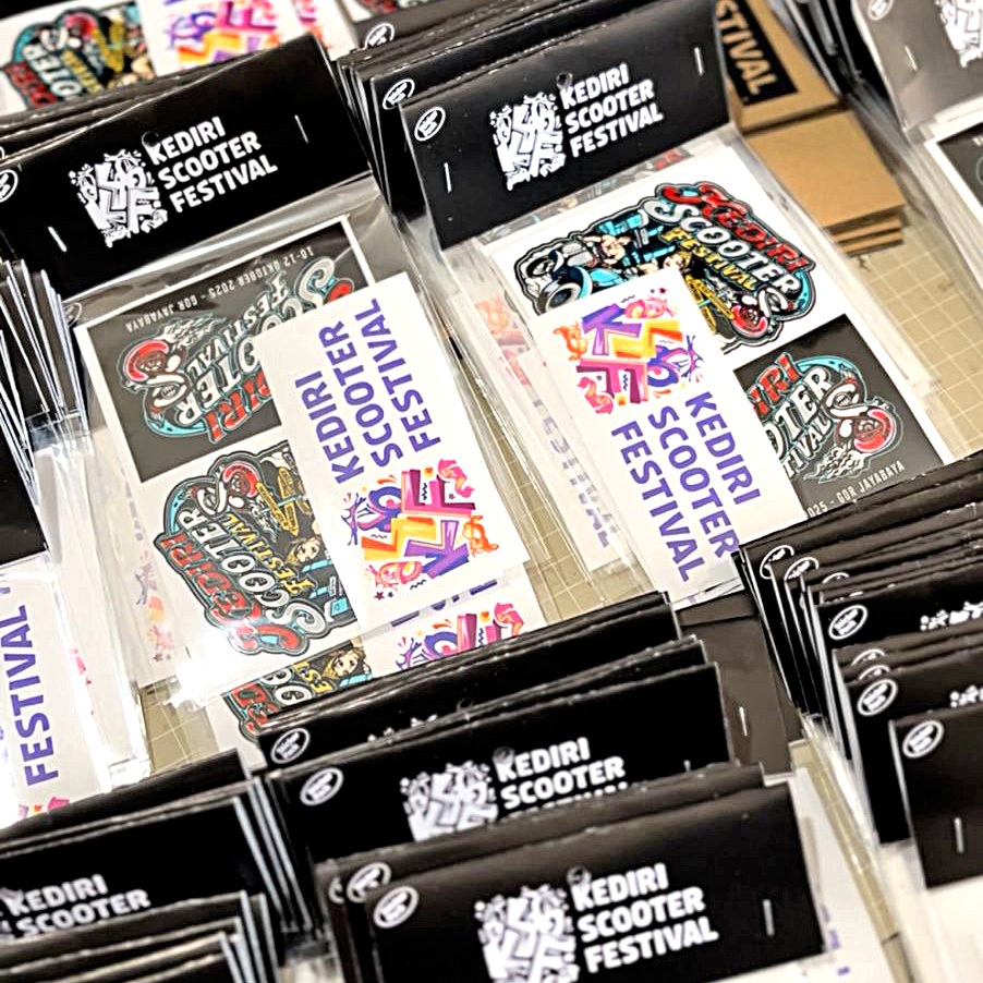 Stiker Pack KSF 8 Kediri Scooter Festival Kiss Cut