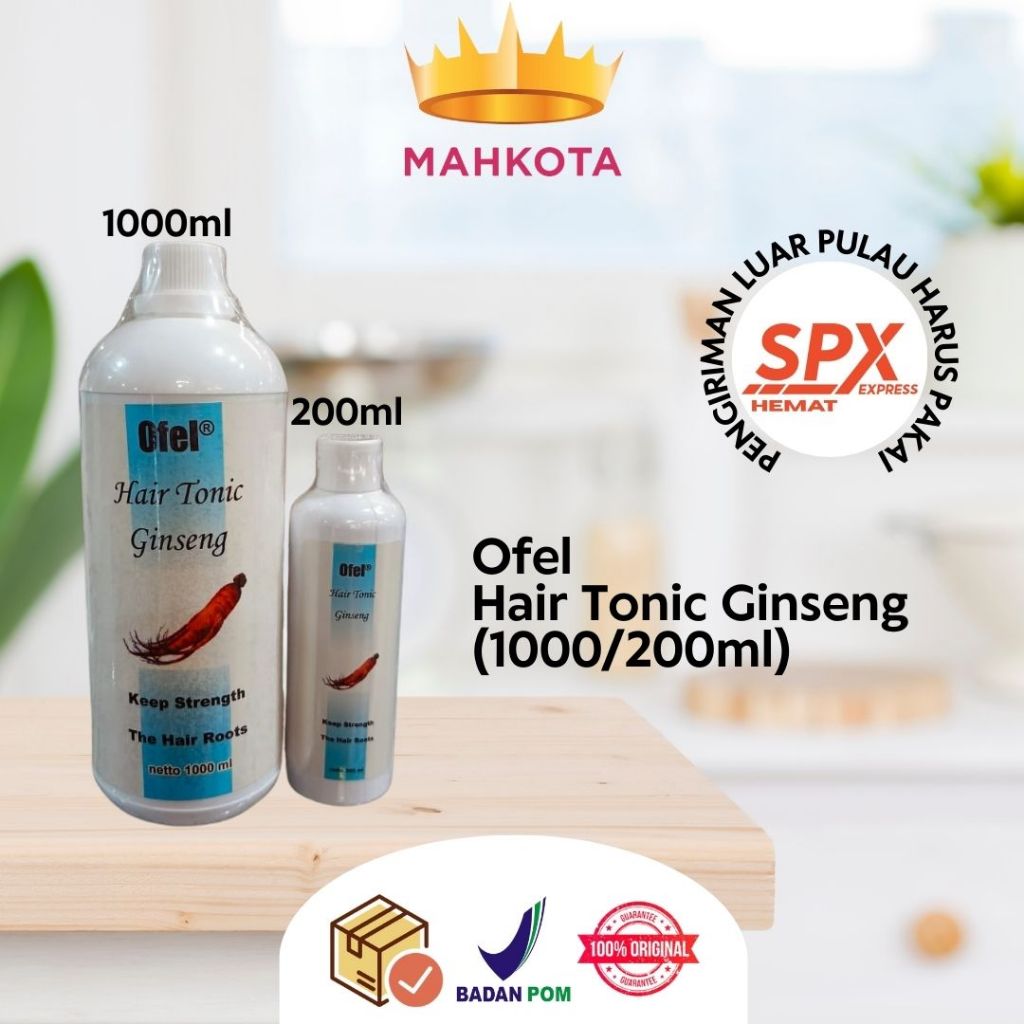**Mahkotacosmetik**Ofel Hair Tonic Ginseng (200ml / 1000ml)
